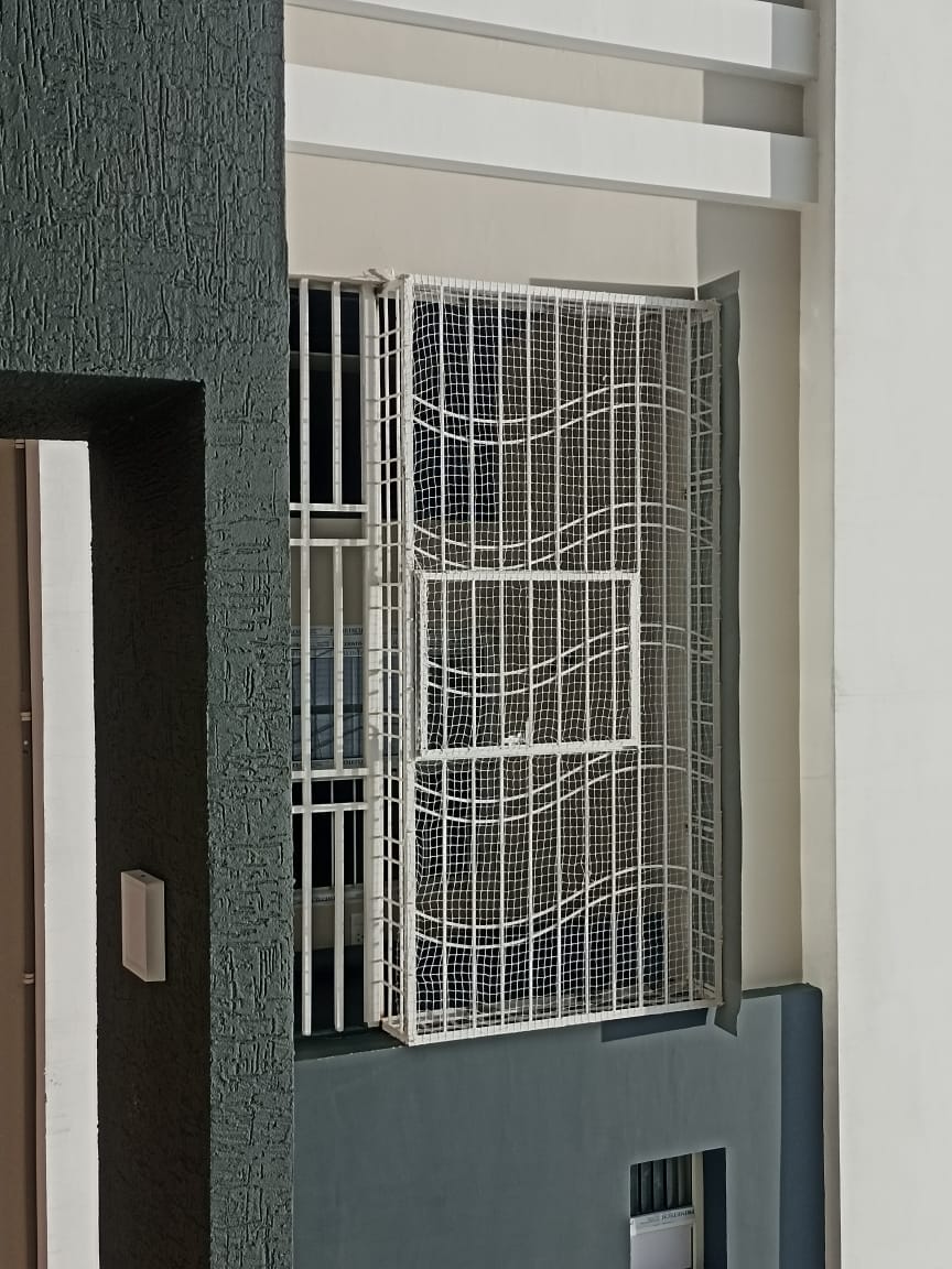 BALCONY GRILLS WITH PIPES
